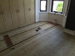 Smoked, oiled and aged wood flooring in Pitton