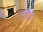 Rustic oak oiled wood flooring installed in Dorset