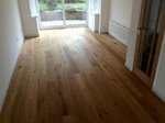 Rustic oak wooden floor fitted in Tisbury