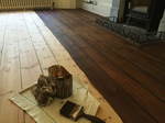 Wood floor staining - changing floor colours covering Andover - Eastleigh - Romsey - Southampton