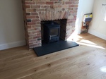 Engineered Oak brushed wood flooring installed in Salisbury