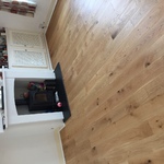 Engineered Oak brushed wood flooring installed in Salisbury