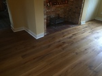 Smoked rustic aged oak wood flooring installed Charlton All Saints Salisbury
