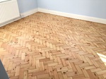 Herringbone pine parquet wood/timber flooring sanding. parquet repairs and refinishing Southampton