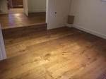 Ripped oak aged flooring installed in two bedrooms in  Winterslow