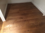 Ripped oak aged flooring installed in two bedrooms in  Winterslow