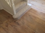 White light oiled oak flooring, ripped oak aged wood flooring installed in kitchen/dining room in Ringwood