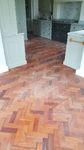 Before picture Herringbone parquet floor sanding and restoration Shaftesbury