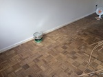 repairs completed using parquet flooring the customer had supplied Wimborne