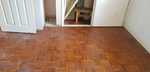 Sanding and sealing/restoration parquet mosaic including lots of repairs, finished with Bona Natural in Southampton