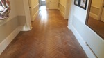 Old oak herringbone sanded and refinished in southampton