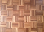 jatoba parquet wood flooring sanded/restored and lacquered - Blandford Forum