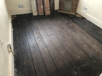 old Victorian pine floorboards sanded, repaired and sealed with Bona Traffic HD 