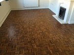 merbau parquet sanded and lacquered Shaftesbury