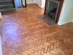 pine parquet sanded and lacquered Wilton