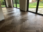 Large engineered parquet block flooring installed in Christchurch