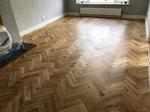 Supply and fit rustic parquet, natural oiled. engineered blocks 15x95x365mm Ringwood