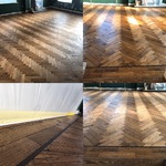supply and fit old English parquet herringbone solid distressed wood flooring in the New forest 