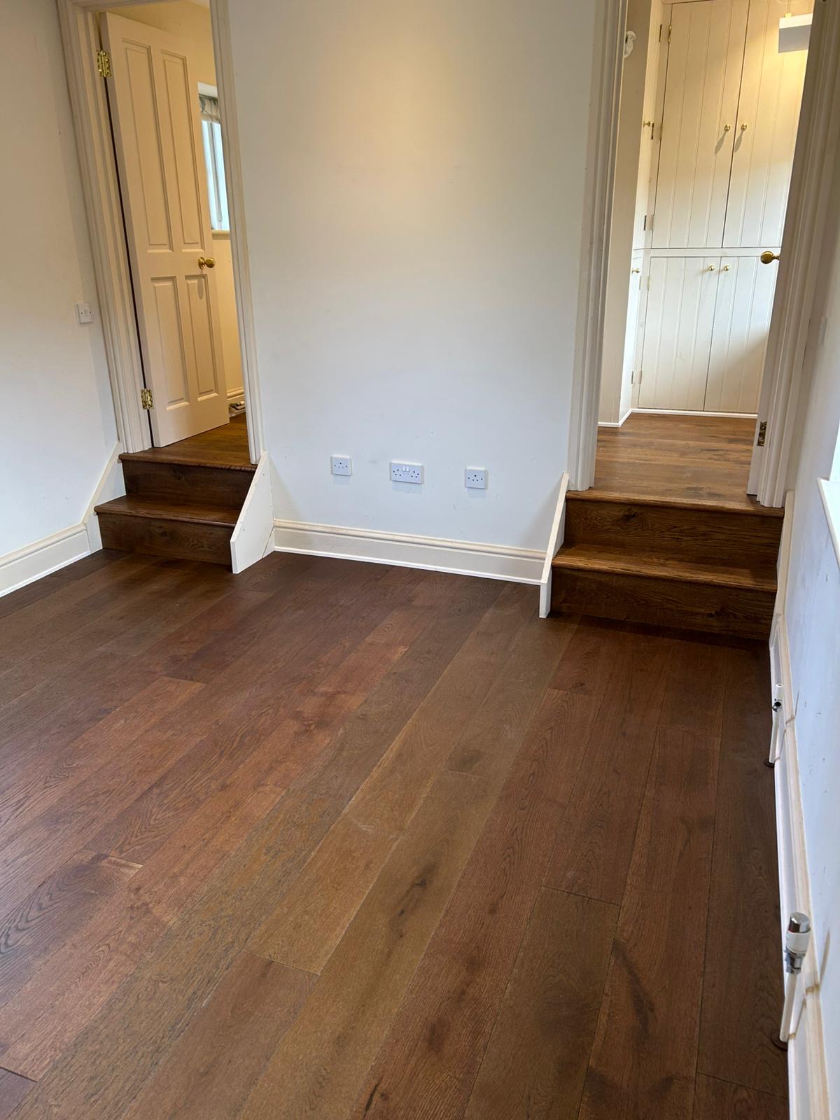 Tannery Brown Rustic Oak Plank Wood Flooring, Bowerchalke, Salisbury