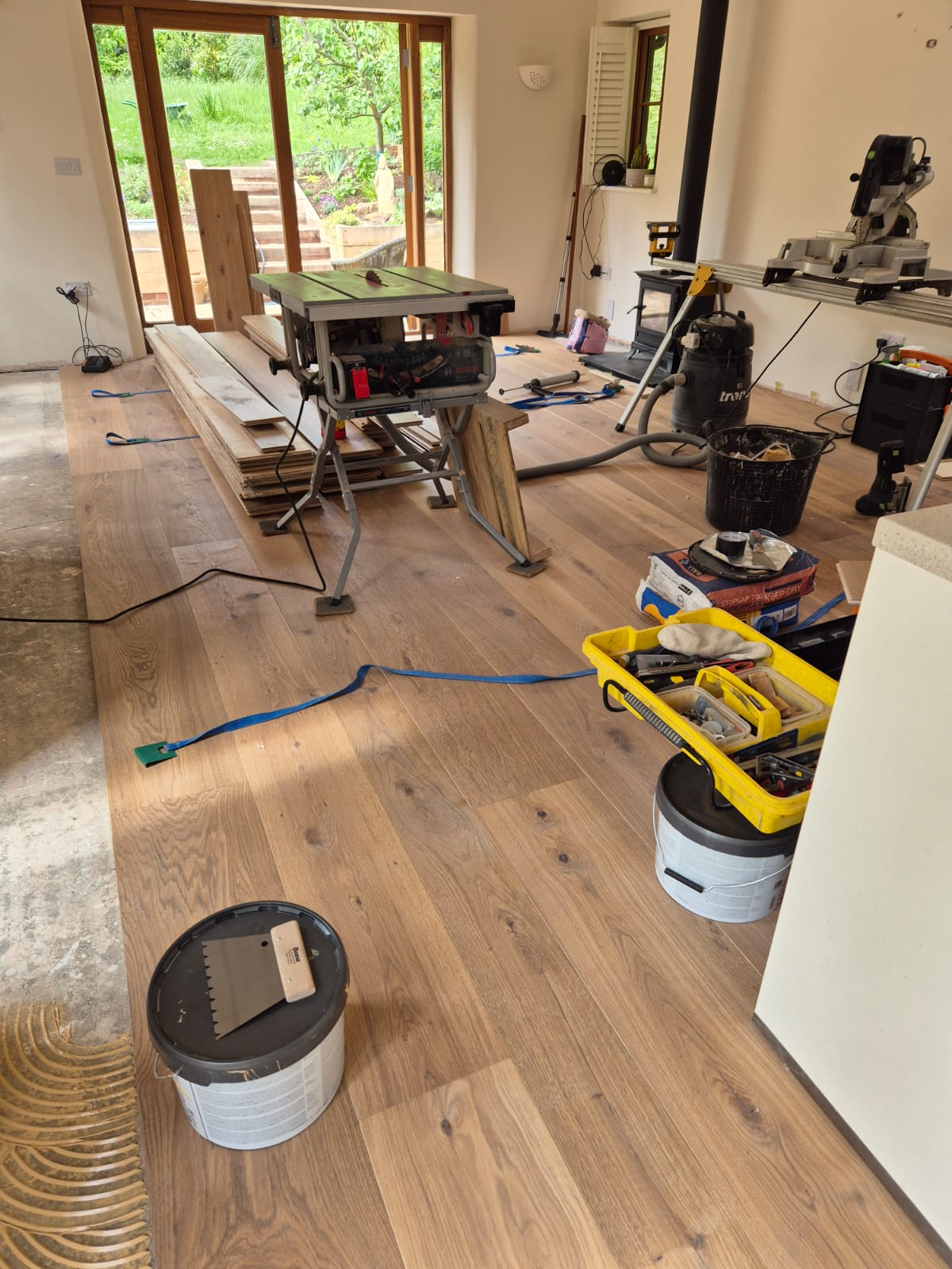 Supplied & Fitted Rustic Oak Plank Wood Flooring, Fordingbridge