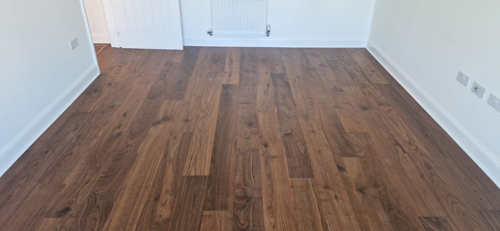 Black American Walnut Plank & Parquet Floor Installation, Salisbury
