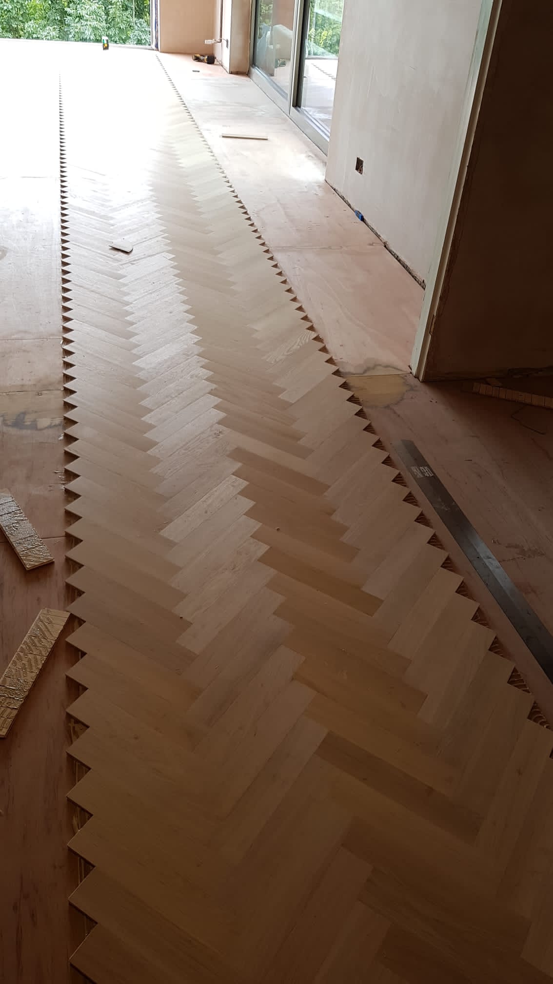 Supplied & Fitted Prime Oak Herringbone Parquet Flooring, Ringwood
