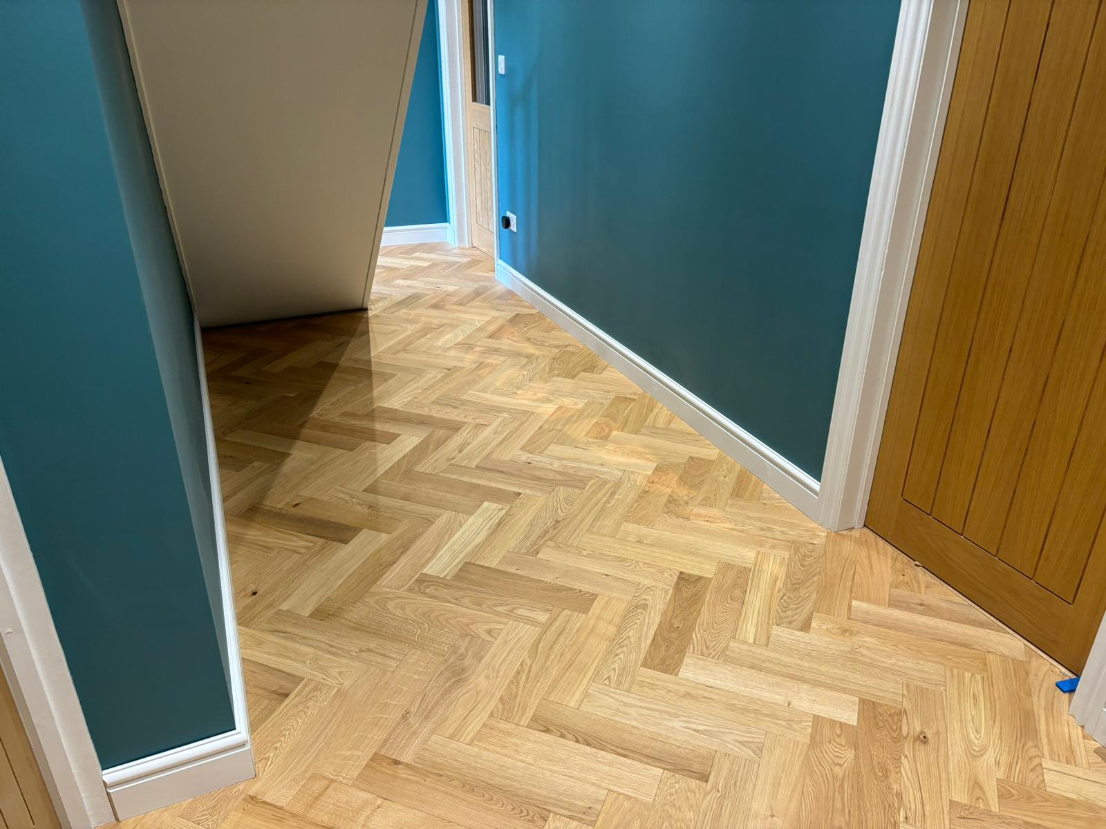 Eton Prime Oak Herringbone Parquet Flooring Supplied & Fitted, Devizes