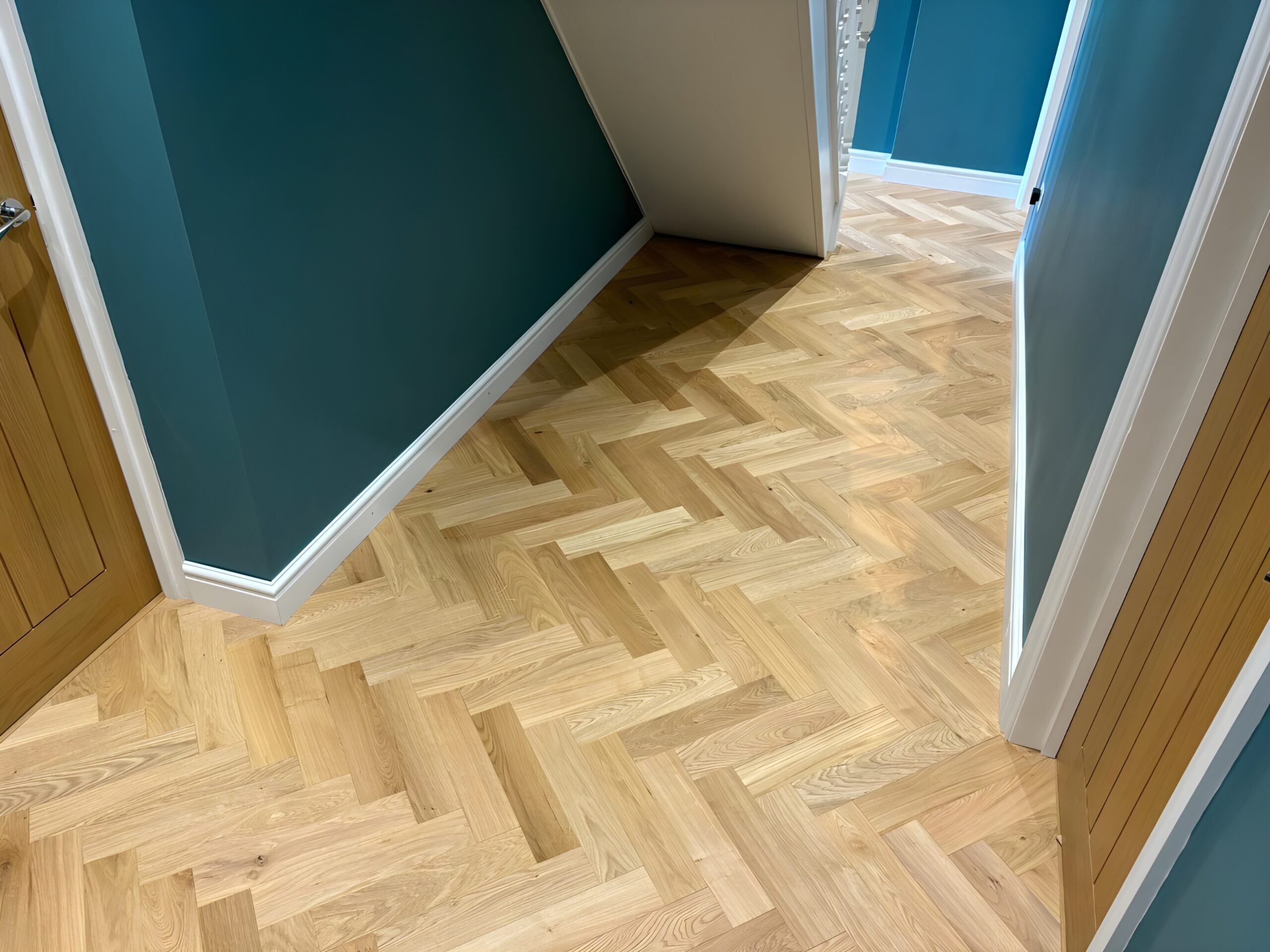 Eton Prime Oak Herringbone Parquet Flooring Supplied & Fitted, Devizes