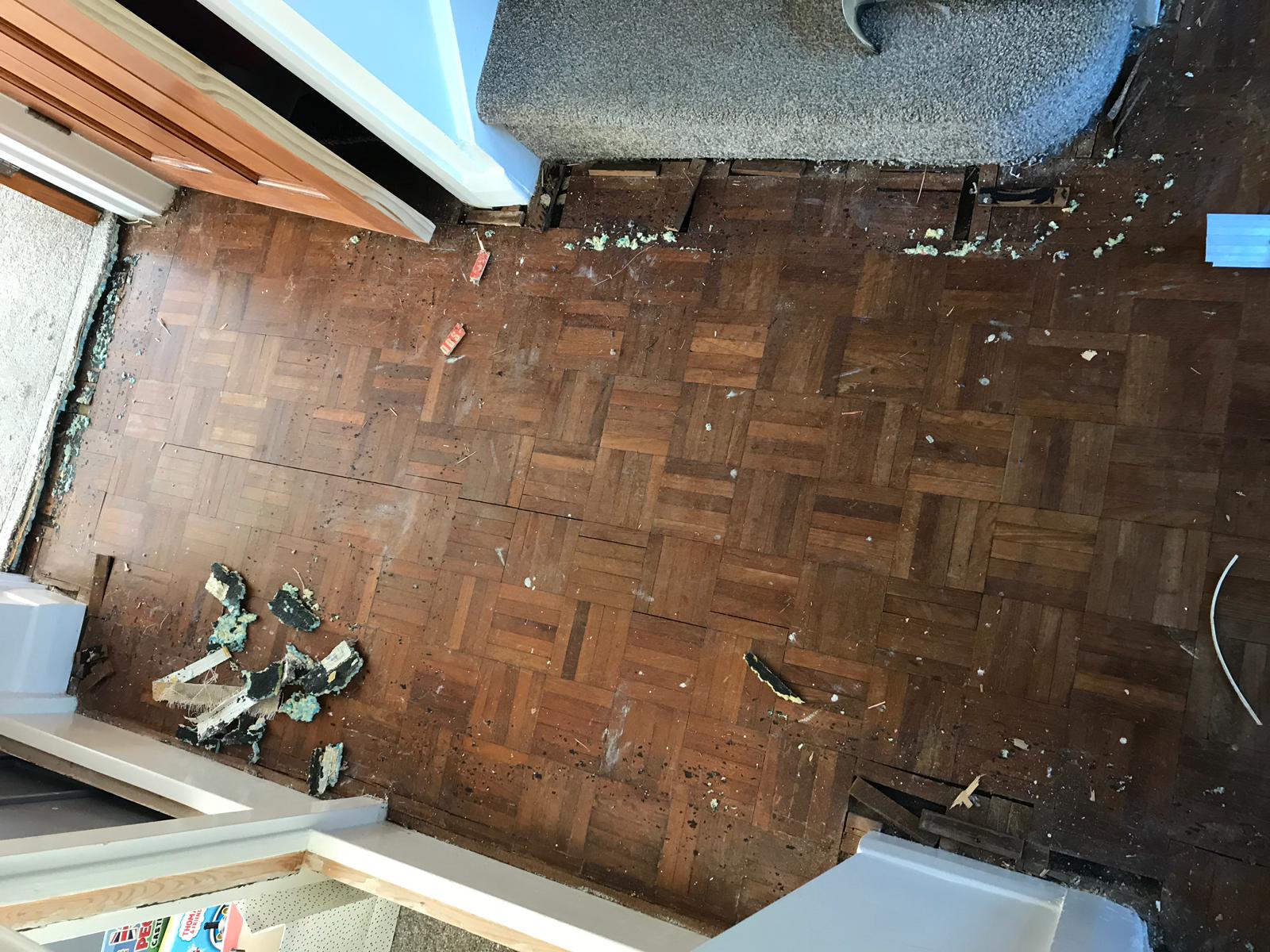 Mosaic Parquet Floor Restoration, Pewsey