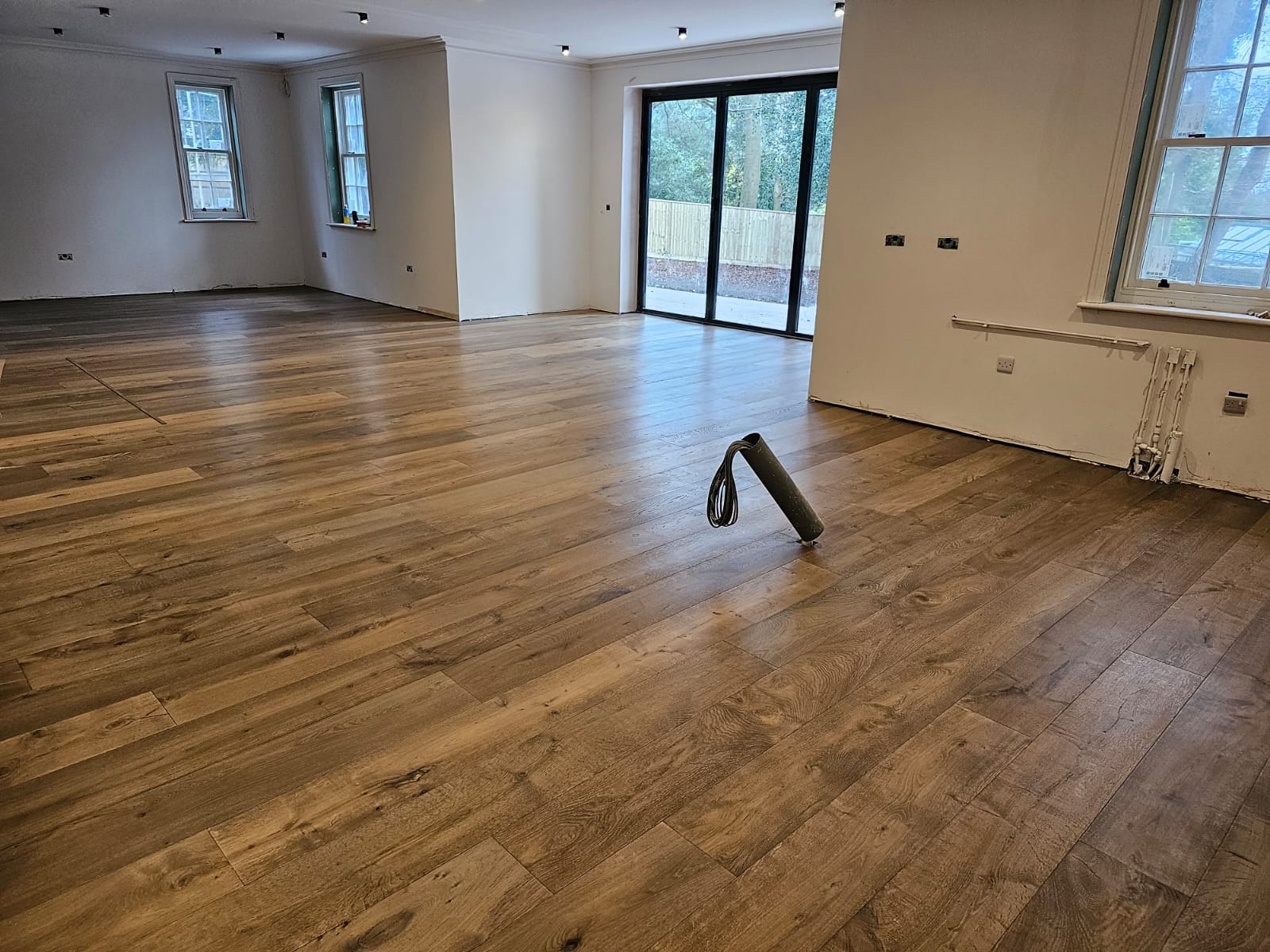 Chevry Smoked White Oiled Plank Wood Flooring Fitted, Winchester