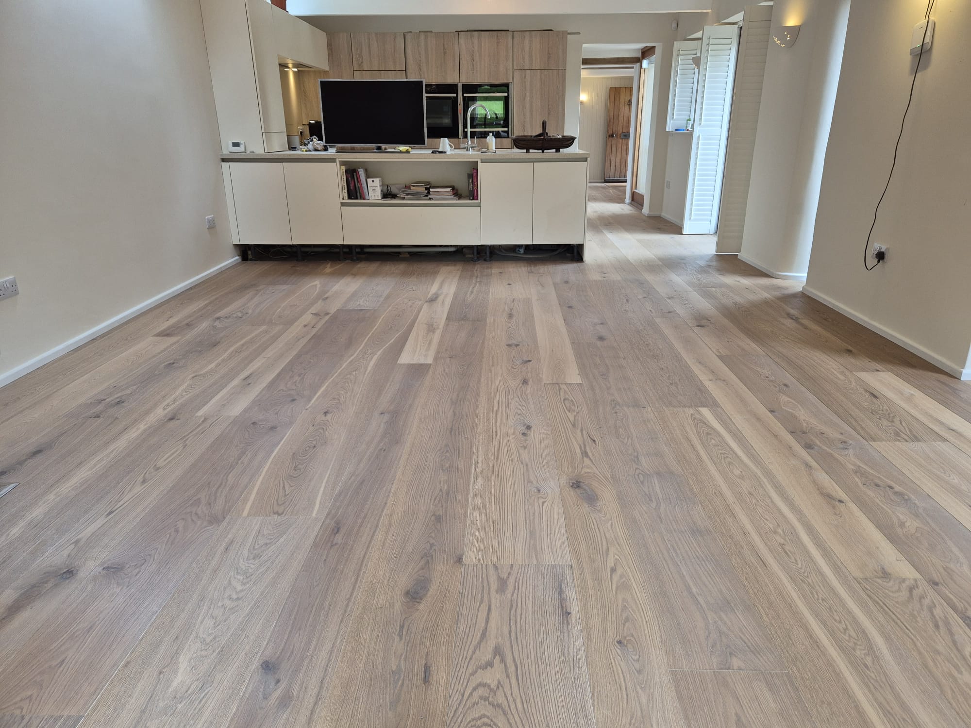 Supplied & Fitted Rustic Oak Plank Wood Flooring, Fordingbridge