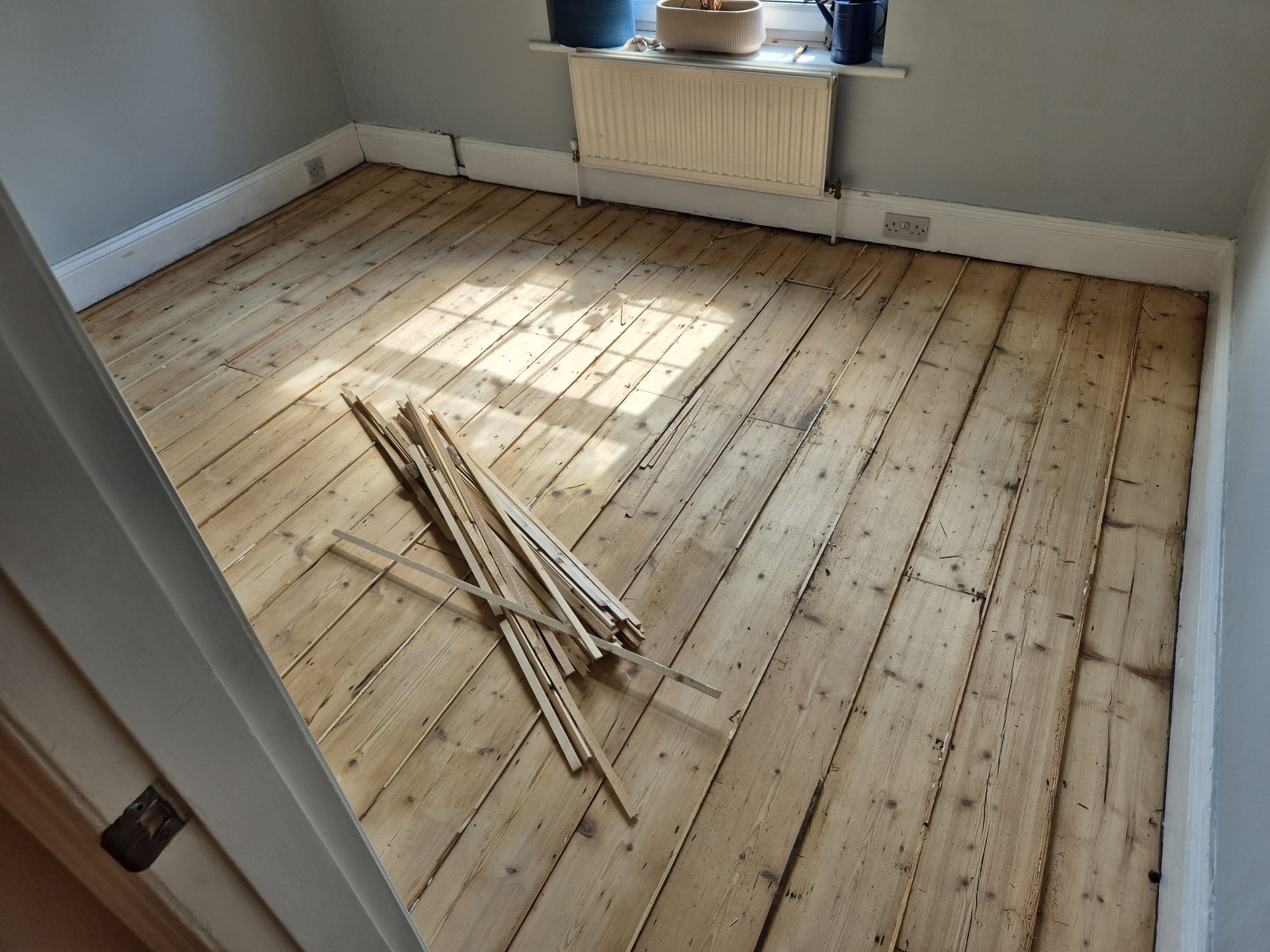 Original Pine Plank Wood Floor Sanding & Repairs, Salisbury