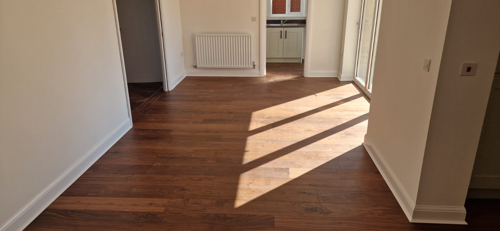 Black American Walnut Plank & Parquet Floor Installation, Salisbury