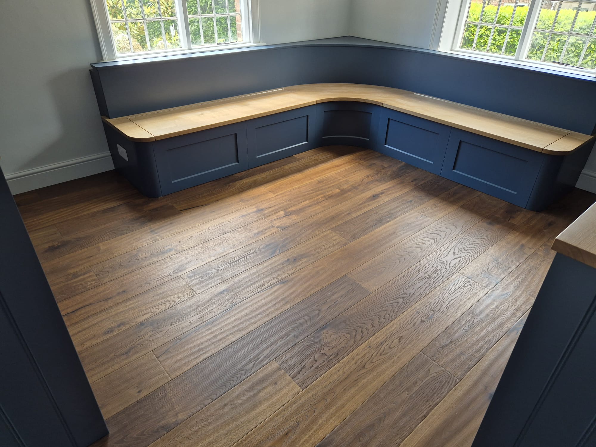 Gevrey Rustic European Oak Wood Flooring Installation, Salisbury