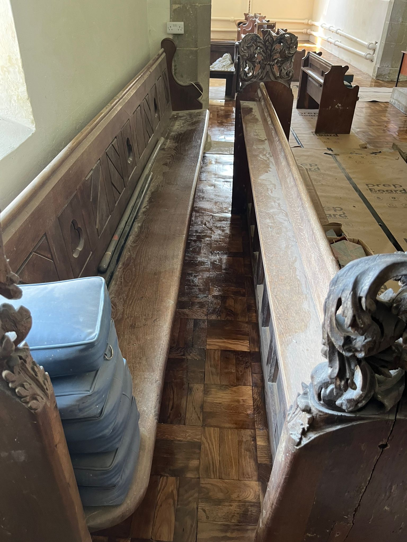 Church Wood Floor Sanded & Restored, St James’ Church, Ansty, Salisbury