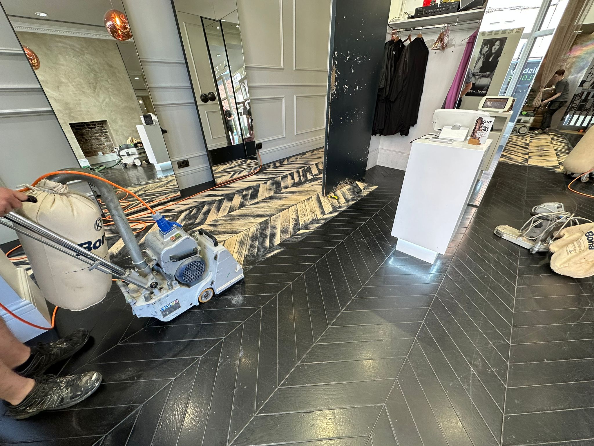 Wood Floor Sanding & Restoration at Toni & Guy, Winchester