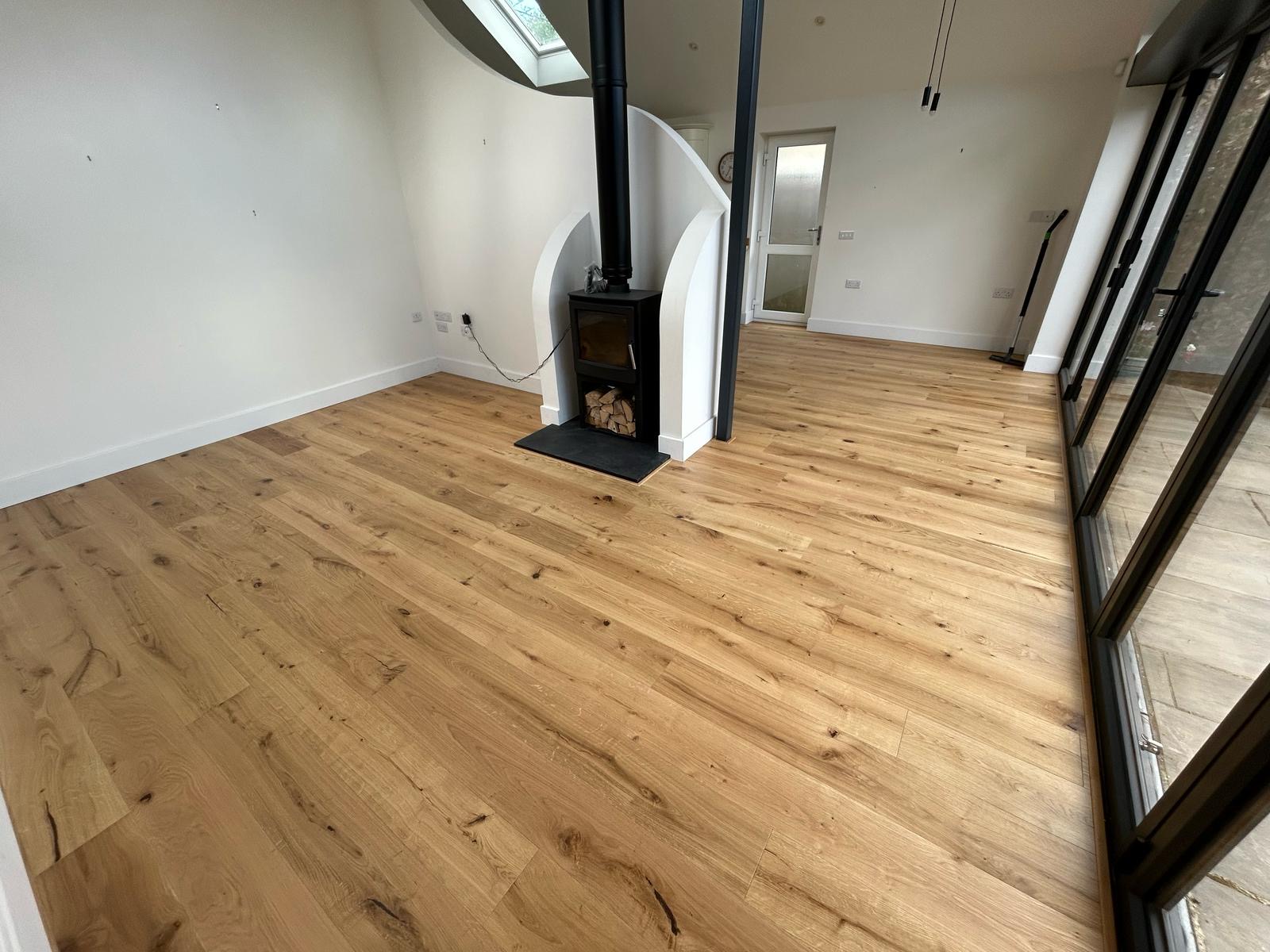 Rustic Oak Plank Wood Flooring Supplied & Fitted, Andover