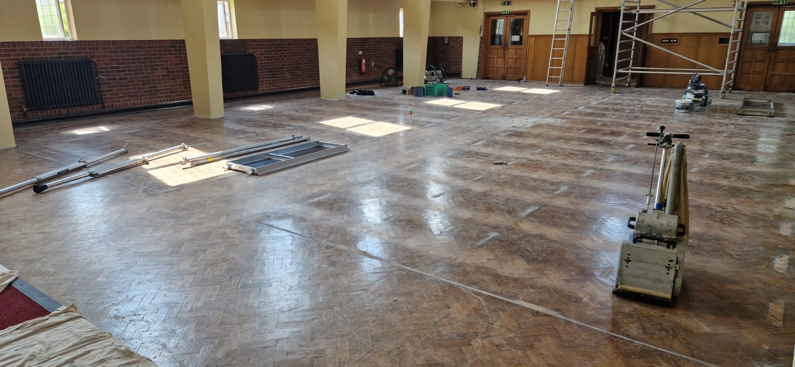 Parquet Floor Sanded & Restored at St George’s Church, Salisbury