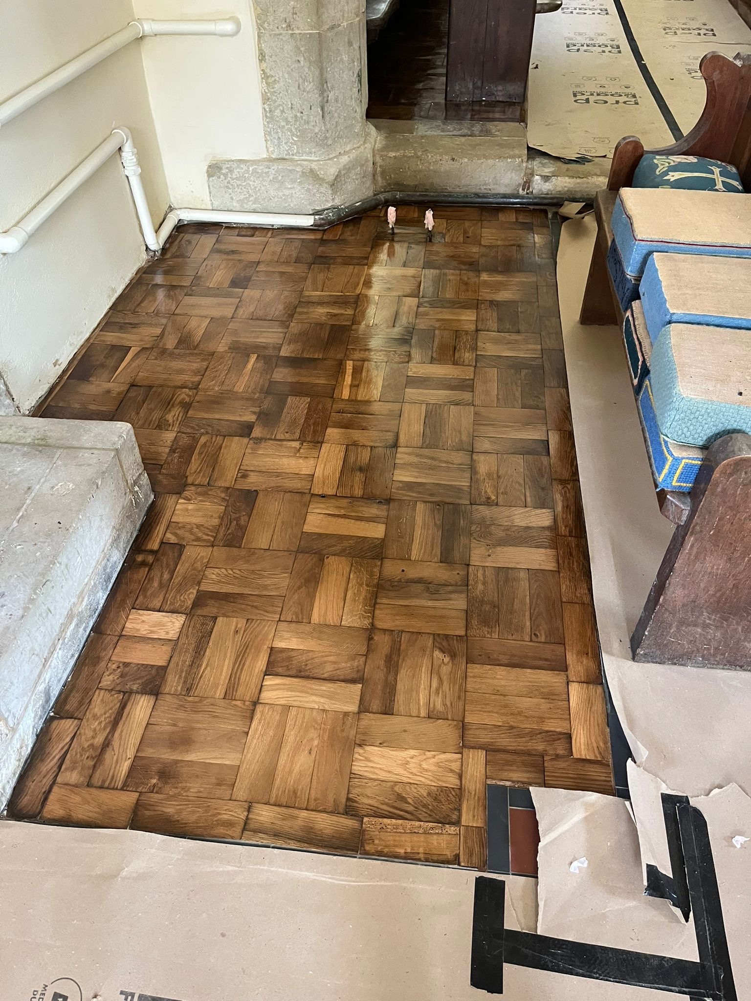 Church Wood Floor Sanded & Restored, St James’ Church, Ansty, Salisbury