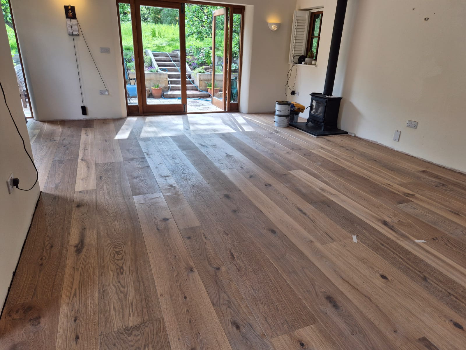 Supplied & Fitted Rustic Oak Plank Wood Flooring, Fordingbridge