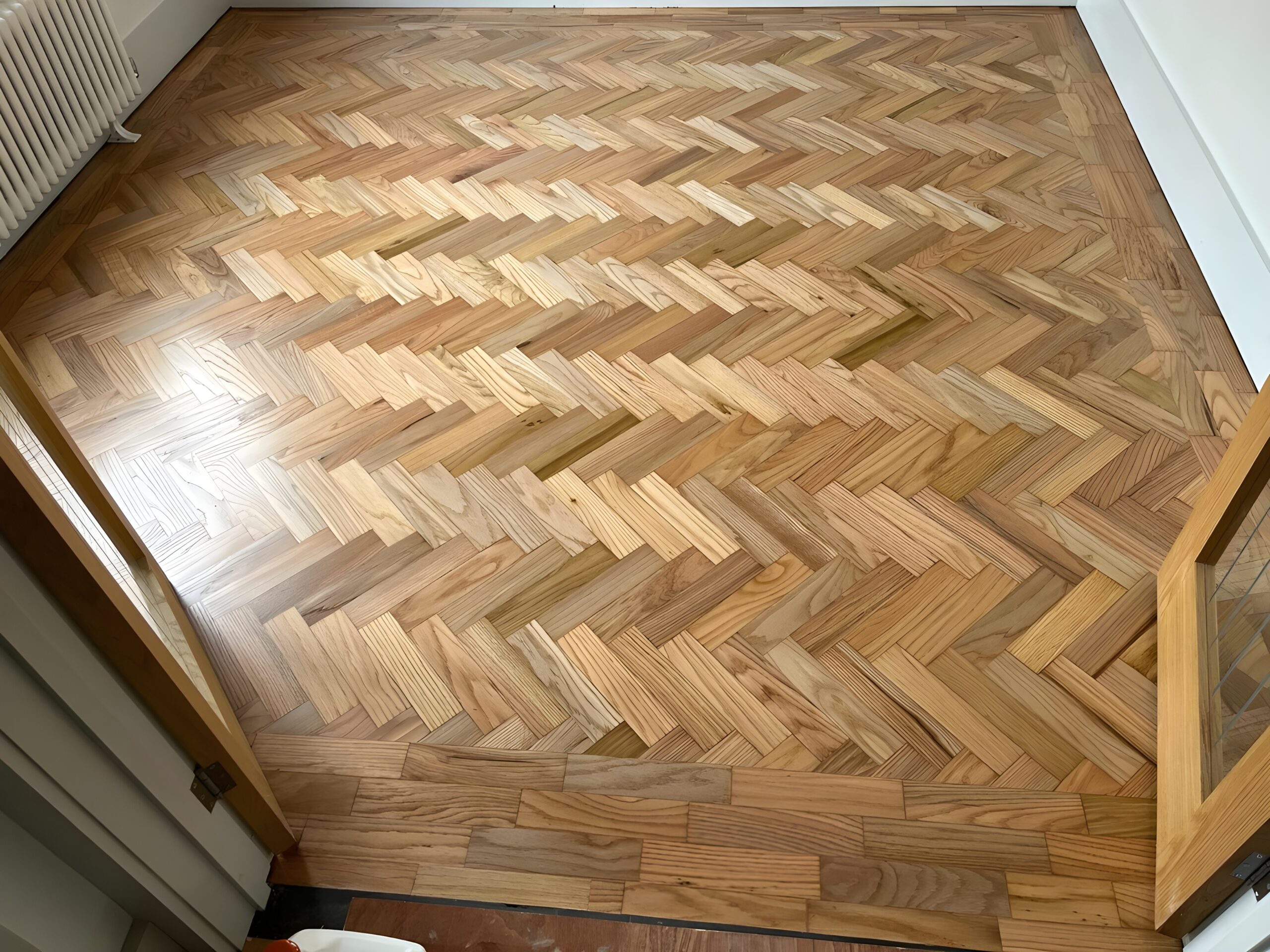 Herringbone Parquet Floor Relaid & Restored, Lymington