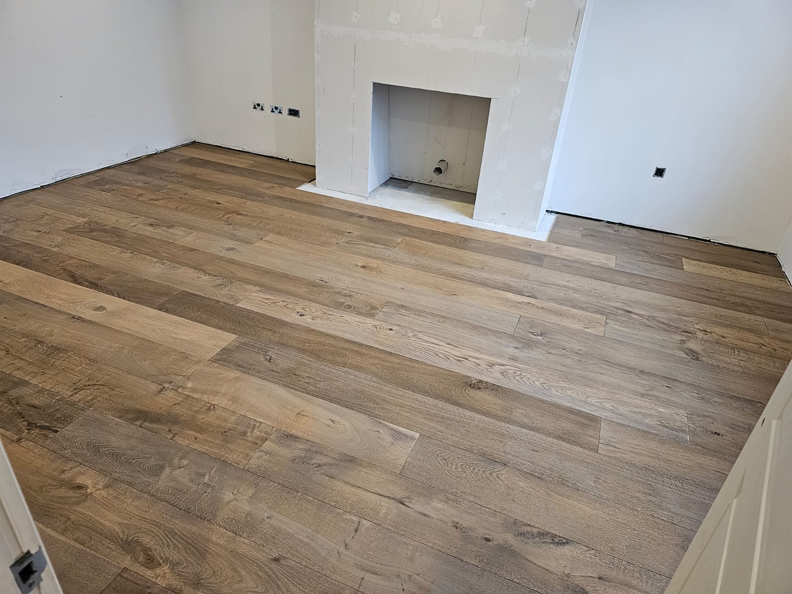 Chevry Smoked White Oiled Plank Wood Flooring Fitted, Winchester