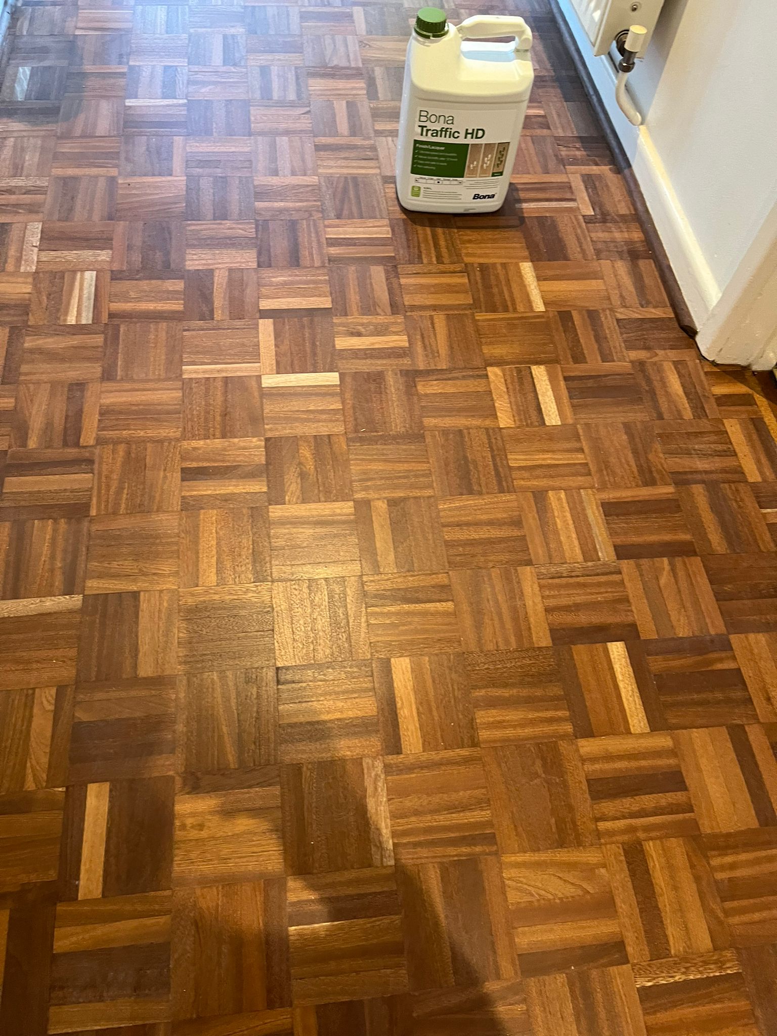 Merbau Mosaic Parquet Restoration, Tisbury