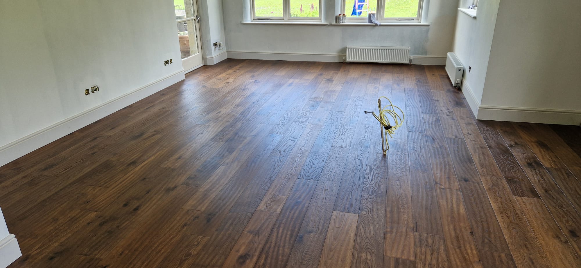 Supplied & Fitted Rustic Smoked Oak Plank Wood Flooring, Ringwood