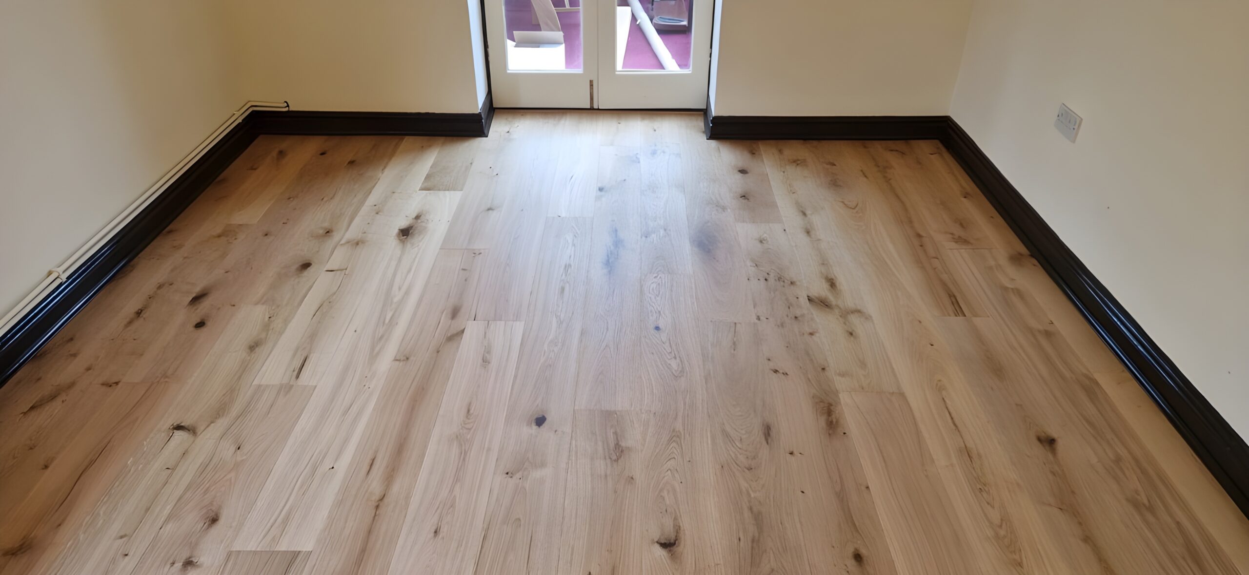 Rustic Oak Plank Parquet Flooring Installation, Shaftesbury