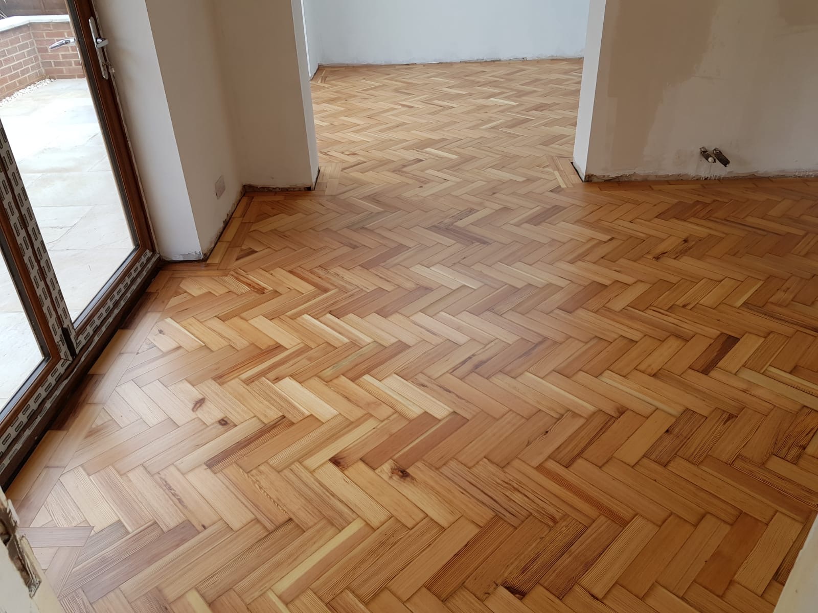 Reclaimed Pine Floor Fitted, Sanded & Finished, Fordingbridge