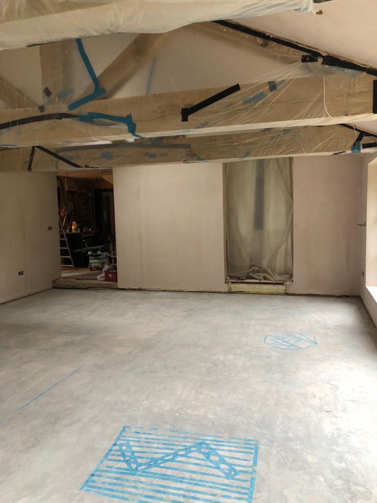 Supplied & Finished Rustic Herringbone Parquet Flooring, Southampton