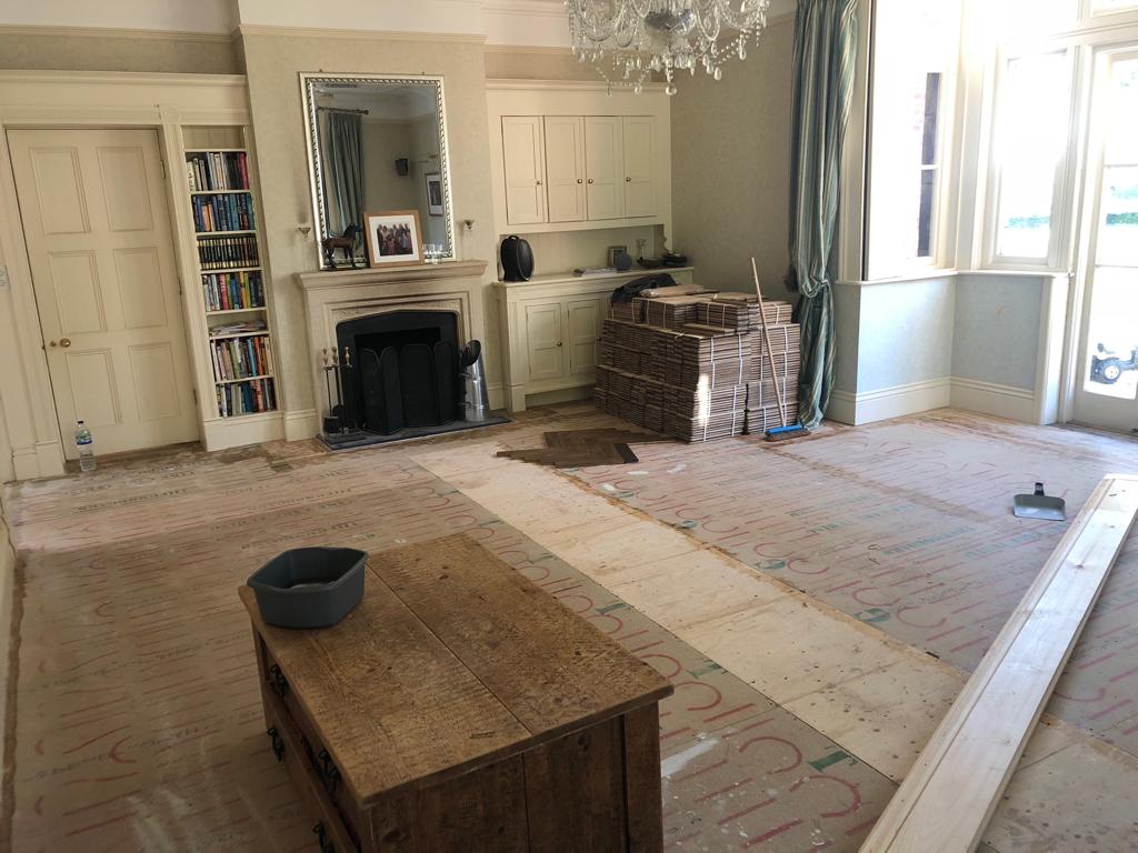 Versailles & Herringbone Parquet Wood Flooring Installed, Southampton