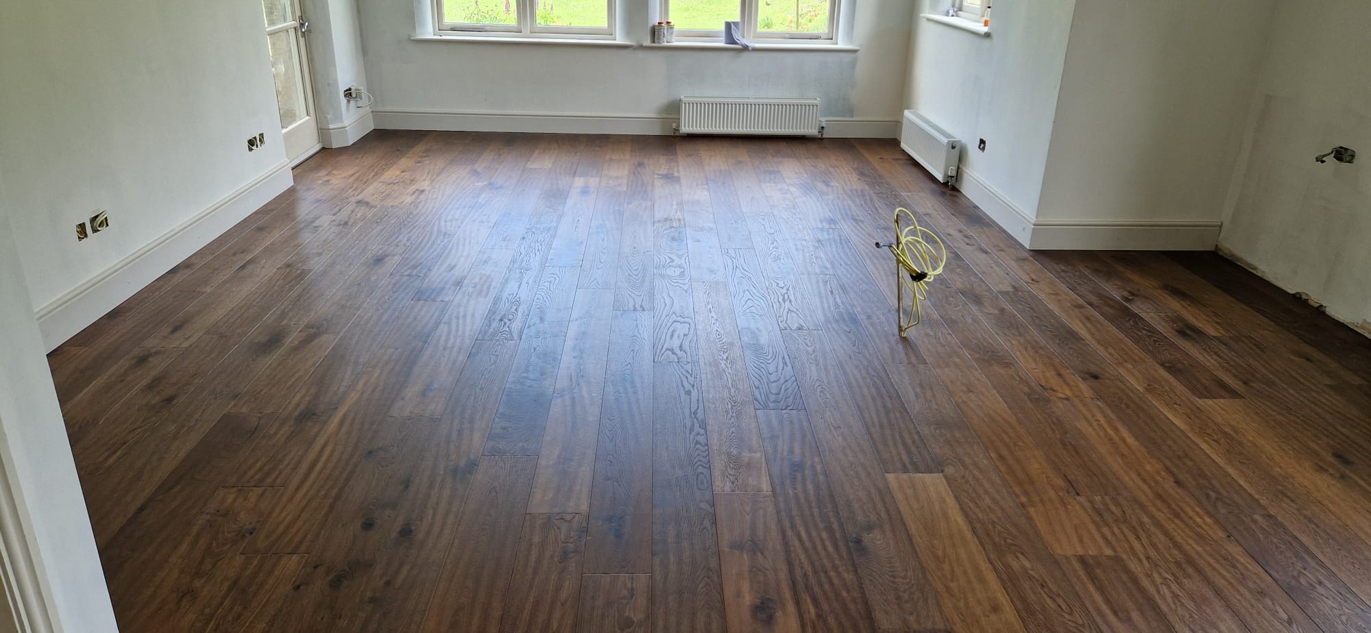 Supplied & Fitted Rustic Smoked Oak Plank Wood Flooring, Ringwood