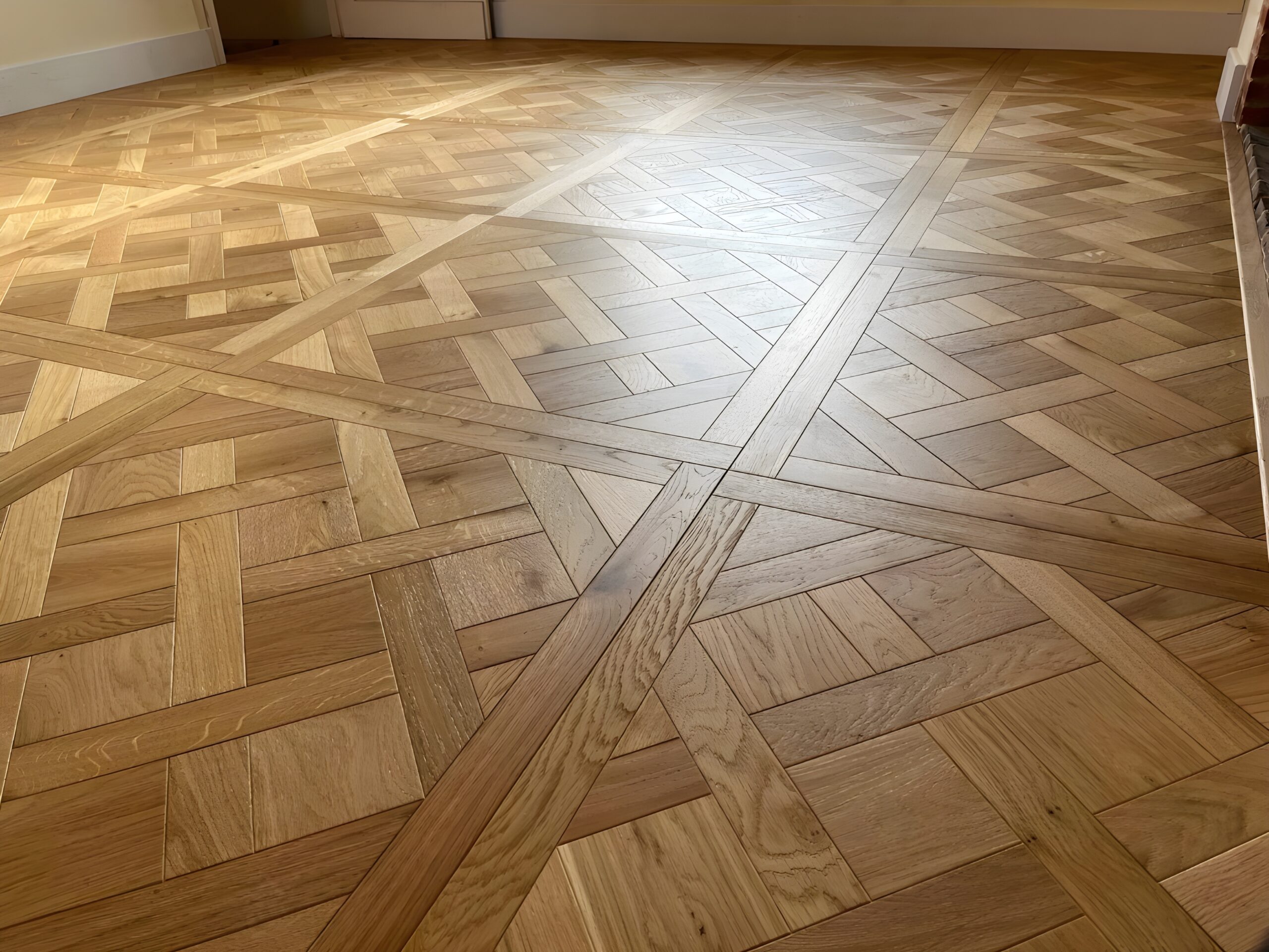 Select Grade Oak Versailles Parquet Flooring Fitted, Salisbury